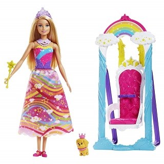 Игровой набор Барби Принцесса и радужные качели Barbie Mattel FJD06 Купить игровой набор Барби Принцесса и радужные качели Barbie Mattel FJD06 в интернет-магазине Детский Крым