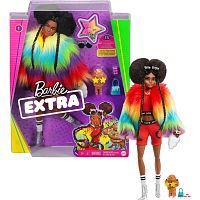 Кукла в радужном пальто Barbie Экстра Mattel GVR04
