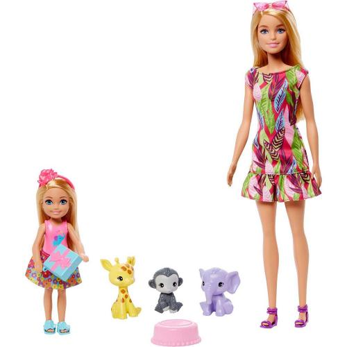 Набор кукла Барби и Челси с питомцами Barbie Mattel GTM82