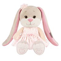 Мягкая игрушка Зайка Лин в кружевном розовом платье, 25 см Jack&Lin JL-02202316-25