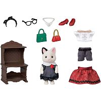 Кошка модница в городе и ее гардероб Sylvanian Families Epoch 5462