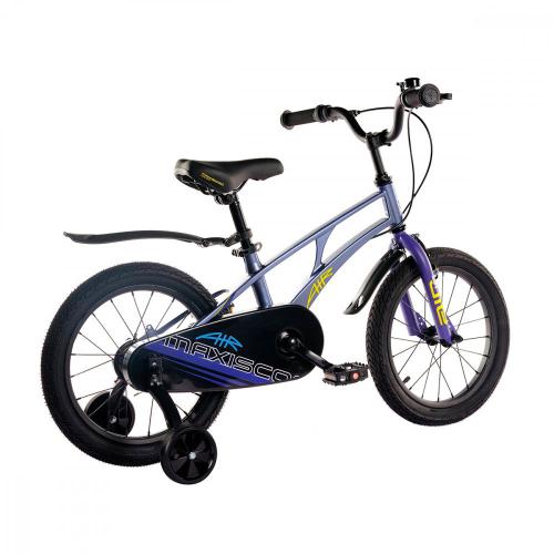 Велосипед детский Maxiscoo Air Стандарт 16'' 2024 Maxitoys MSC-A1635 синий карбон фото 2